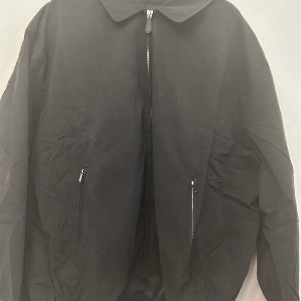 London Fog Jacket Size XXL Black Full Zip Windbreaker L45500